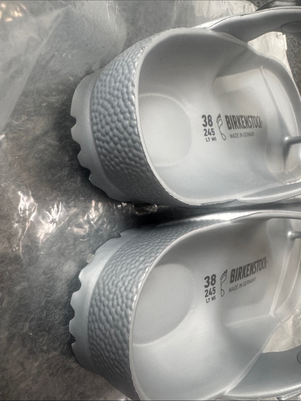 Birkenstock Gizeh EVA Thong Sandals in Silver - Picture 12 of 12
